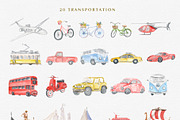 Watercolor Map Creator Wedding, an Illustration by Kaya Fonts (Thumbnail 17 of 23)