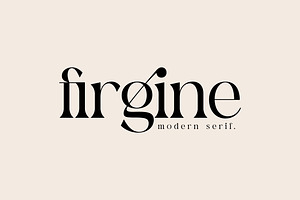 Firgine Modern Serif Font