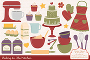Autumn Baking Clipart & Vectors, an Illustration by Amanda Ilkov (Thumbnail 1 of 4)