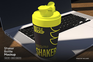 Shaker Bottle Mockup, a Cups & Container Mockup by Permadi Creative