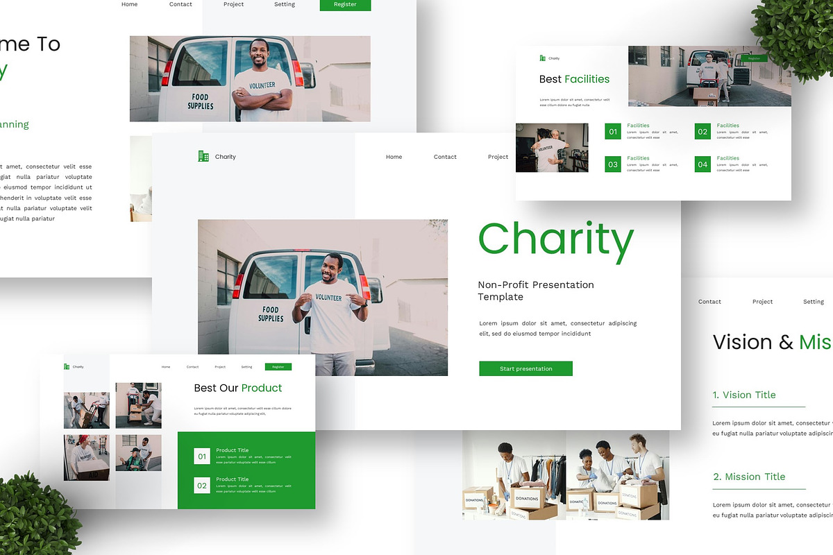 Charity - Non-Profit Google Slide, a Presentation Template by Deepslide Studio (Photo 2 of 6)