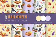 Halloween Watercolor Clipart, a Seasonal Illustration by AnitaPol (Thumbnail 15 of 20)