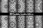 100 Mandalas Seamless Patterns, a Pattern Graphic by Elinorka (Thumbnail 20 of 23)
