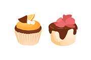 Cupcakes and pieces of cake set, a Food Illustration by Good Studio (Thumbnail 4 of 4)