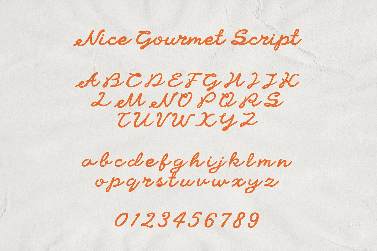 Nice Gourmet; Font Duo, a Handwritten Font by Eko Bimantara (Photo 9 of 10)