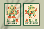 Retro Christmas Toy Robots Graphics, an Object Graphic by Blynn Pippen (Thumbnail 21 of 26)