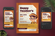 World Teachers Day Flyer, a Flyer Template by Annora Studio (Thumbnail 3 of 4)