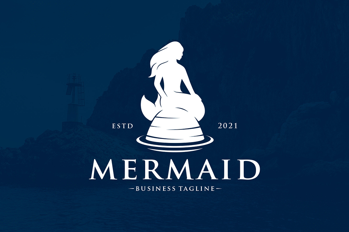Beatiful Mermaid Vector Logo Design, a Branding & Logo Template by vectorwithin (Photo 3 of 3)