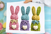 Happy Easter Bunny Png Faux Yarn, an Illustration by SinaCreation (Thumbnail 1 of 7)