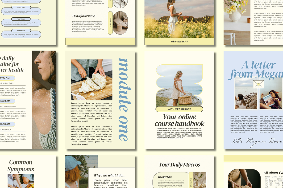 Health Coach Canva Workbook Template preview 4
