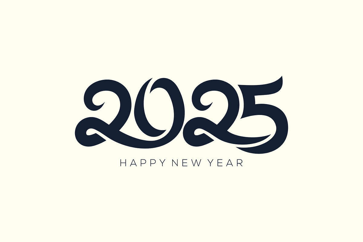 2025 Happy New Year design vector., a Branding & Logo Template by BARONSTD (Photo 2 of 3)