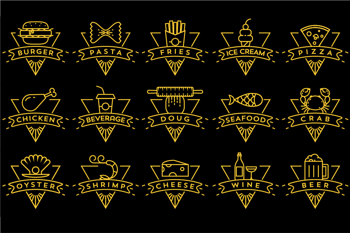 120 Linear Food&Drink Icon, an Outline Icon by Kursat Unsal (Photo 6 of 7)