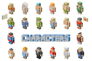 Vector isometric character 