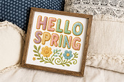 Faux Yarn Hello Spring PNG Sublimati, an Illustration by Libby Wishes (Thumbnail 6 of 6)