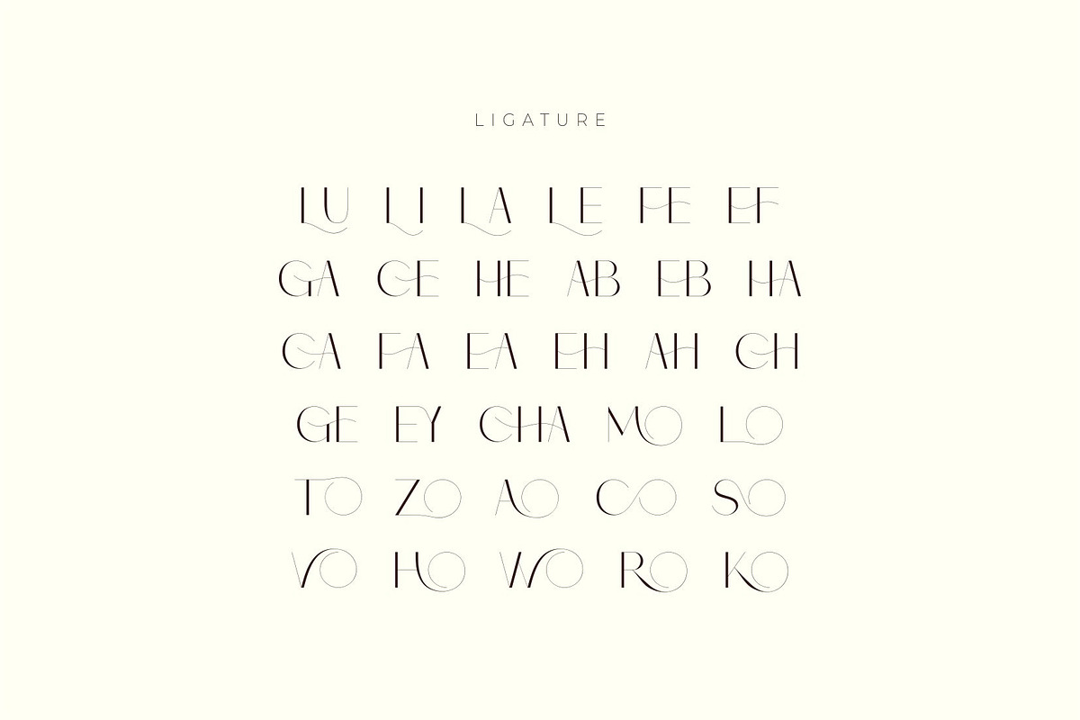 Monic - Modern Ligature Font, a Sans Serif Font by suhadidesign (Photo 10 of 11)