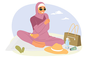 A woman dressed in a stylish outfit, an Illustration by SiberianArt