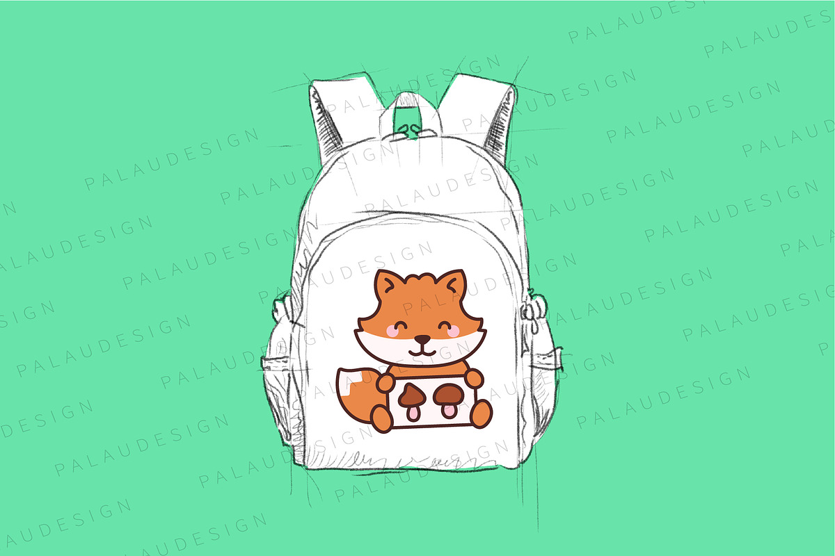 Cute Kawaii Fox Autumn Character, a Seasonal Illustration by Palau (Photo 4 of 12)
