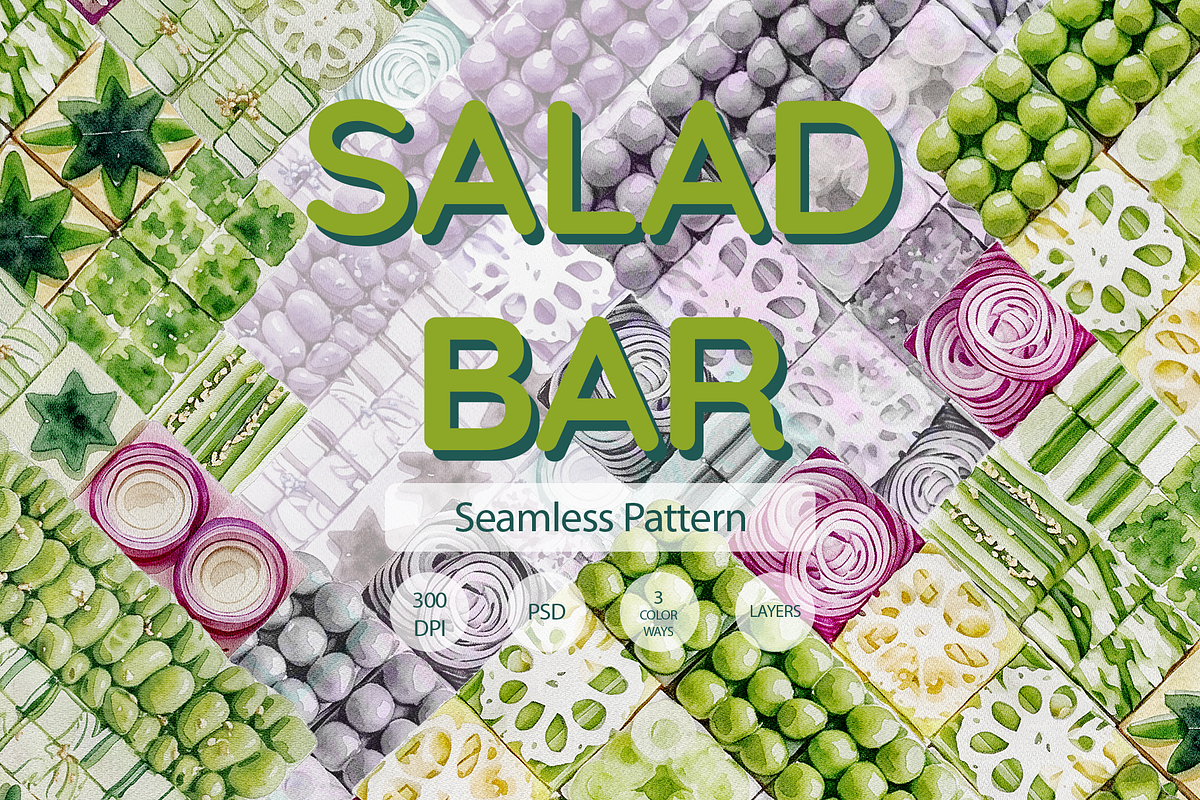 SALAD BAR, a Pattern Graphic by rumacorakstudio (Photo 1 of 6)