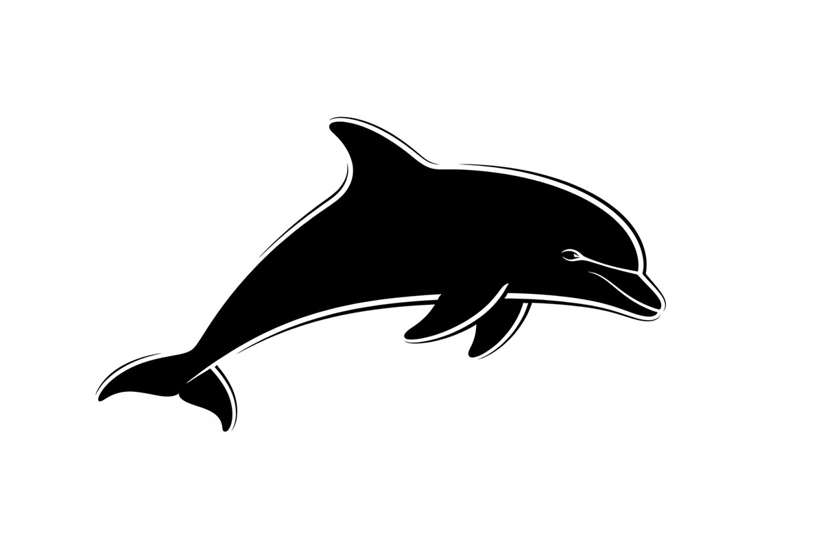 Dolphin Jumping Silhouette Vector bu, an Illustration by Designs_River (Photo 47 of 48)