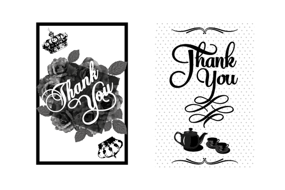 8 Elegant Thank You Cards, a Card Template by UltraaViolets (Photo 5 of 5)