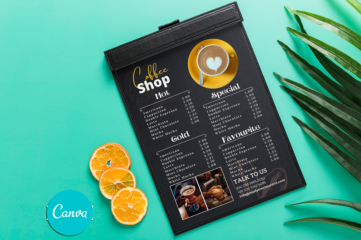 Coffee and bar menu template, a Flyer Template by iloveTemplate (Photo 2 of 3)