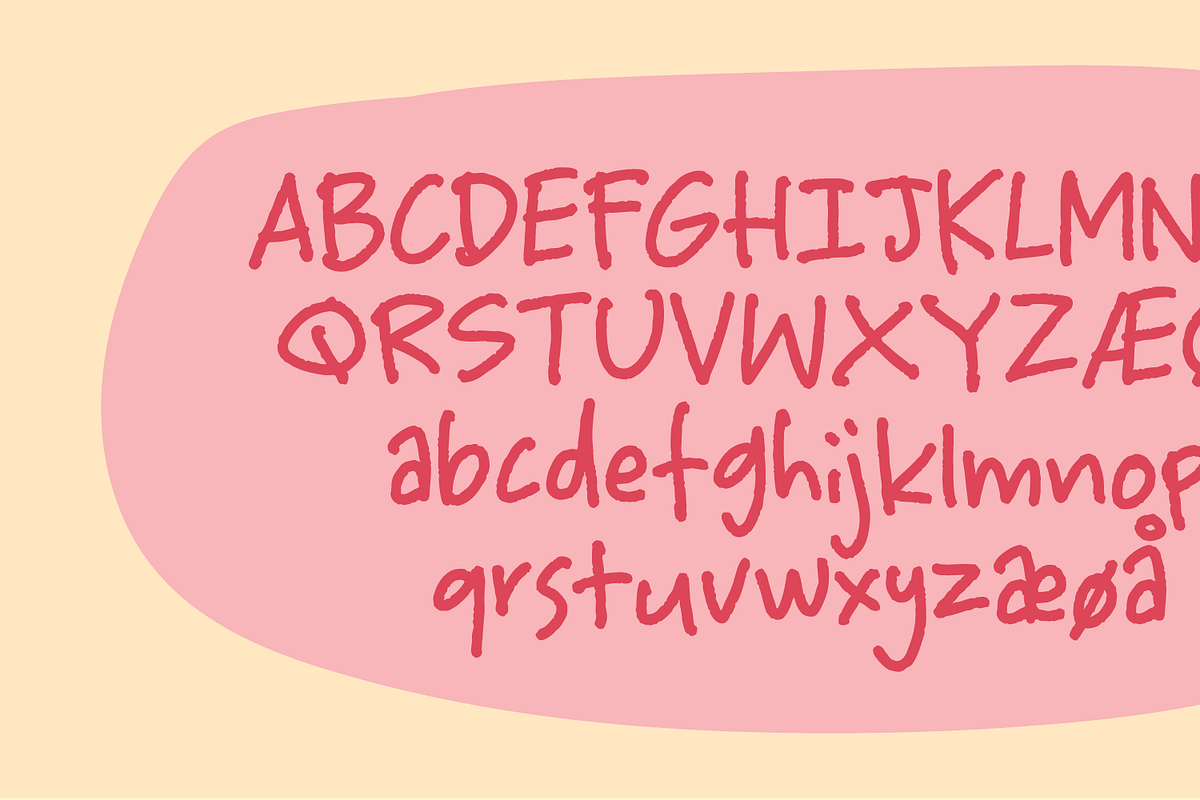Trudging Slowly - hasty handwriting, a Handwritten Font by pizzadudedotdk (Photo 2 of 9)
