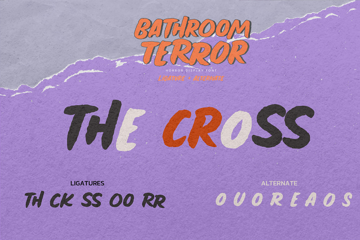 Bathroom Terror, a Sans Serif Font by Gassstype (Photo 7 of 8)