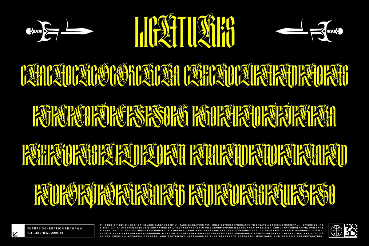 Mortal Blade Typeface, a Blackletter Font by alit design (Photo 15 of 20)