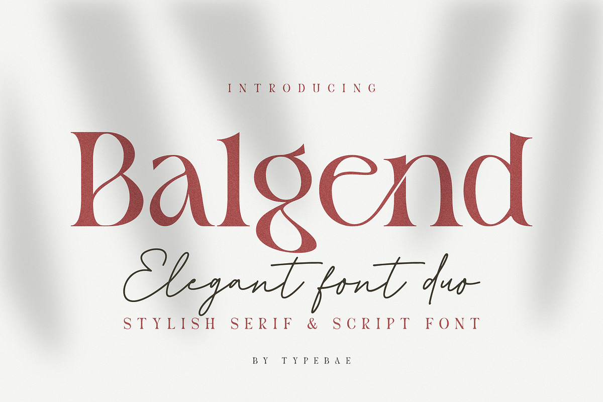 Balgend - Elegant Font Duo, a Serif Font by Typebae (Photo 1 of 10)