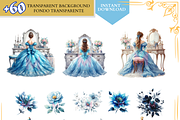 Blue Princess Clipart quince png dre, a Person Illustration by VM PARTYS  BY TAIRUMA (Thumbnail 40 of 40)