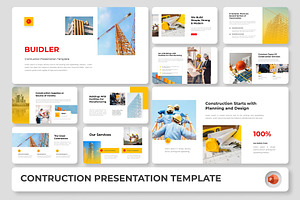 Buidler – Construction PowerPoint, a Presentation Template by Premast
