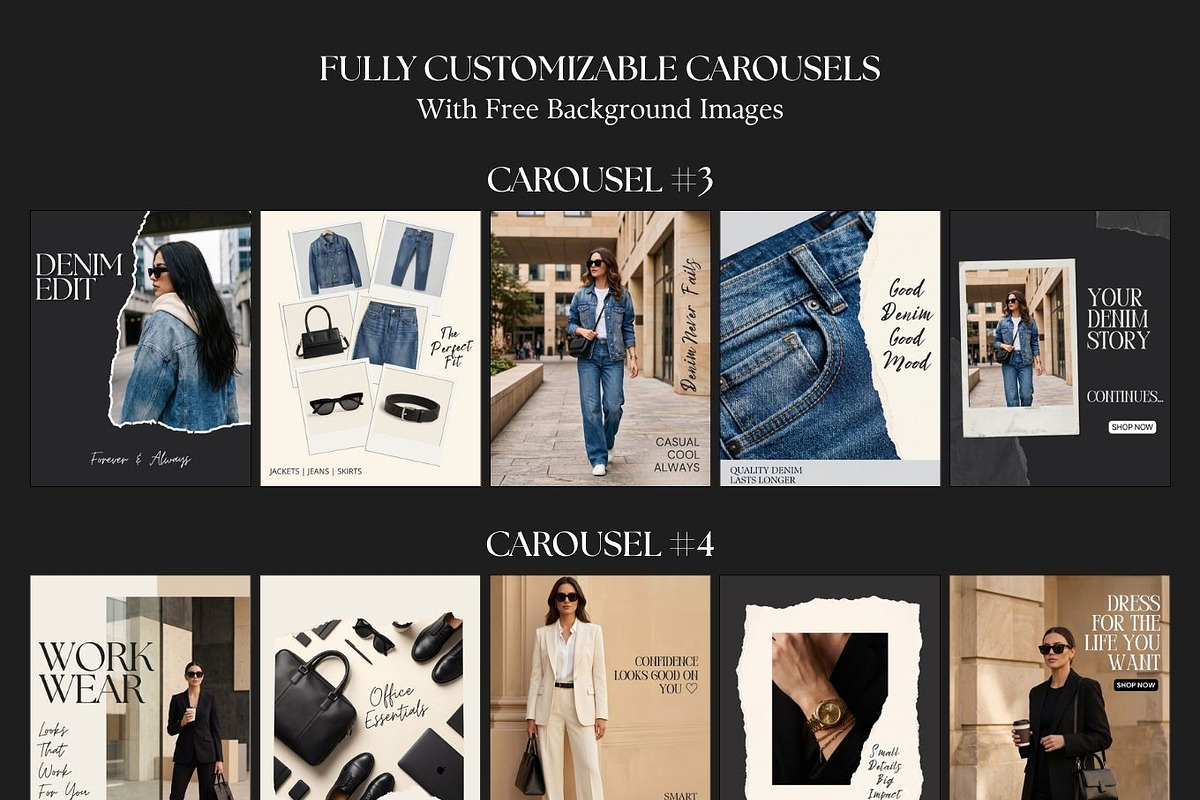 Fashion Instagram Templates, a Social Media Template by Arslan (Photo 5 of 8)