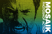 Mosaik | Pixels Photoshop Action, an Action Add-On by ContestDesign (Thumbnail 1 of 5)
