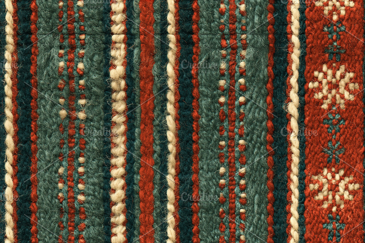 Seamless pattern traditional woven ethnic textile with striped p, a Pattern Graphic by Studio ANNA