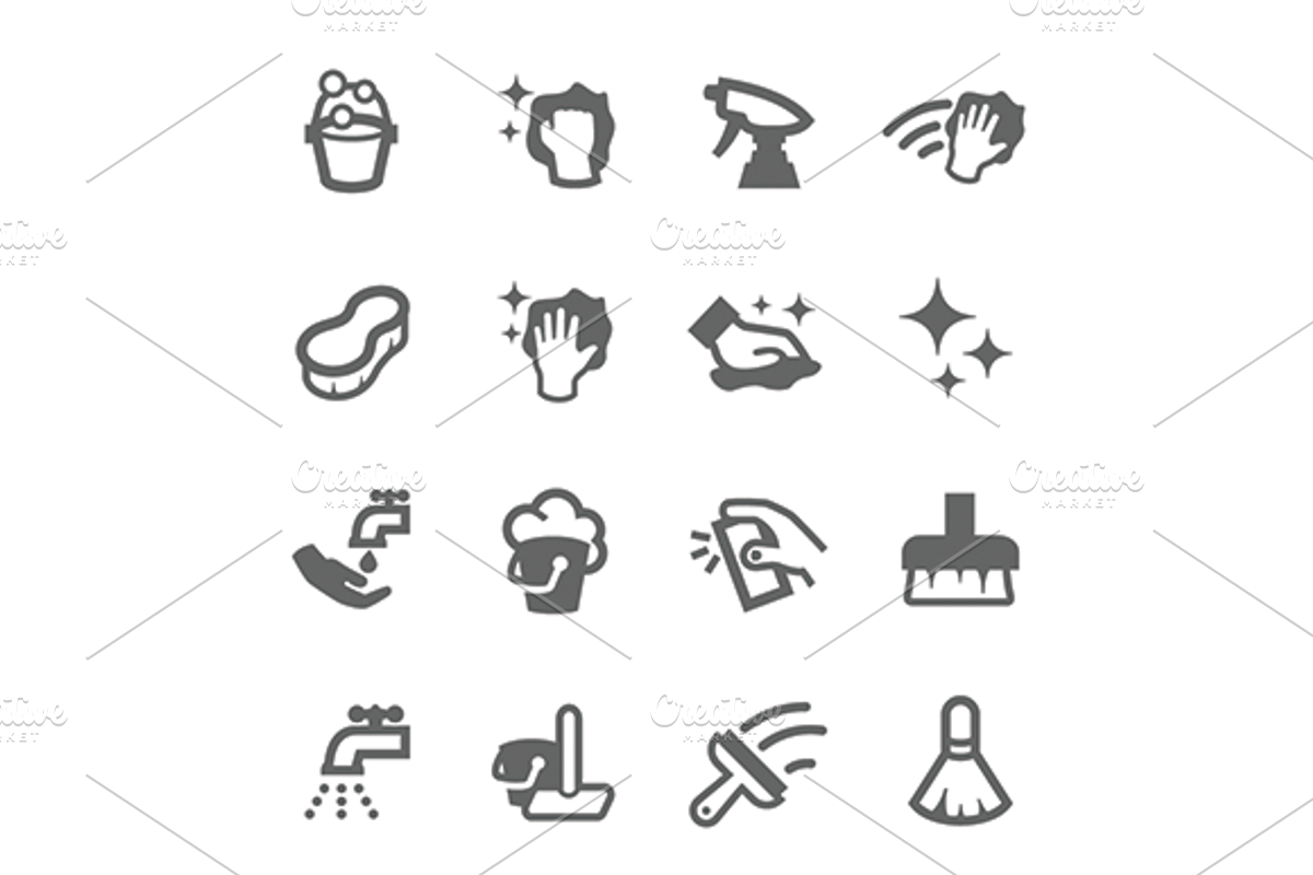 Cleaning Icons, an Icon by Davooda