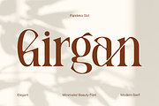 Girgan - Minimal Beauty Font, a Serif Font by Pandeka Studio (Thumbnail 1 of 9)