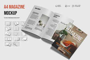 A4 Magazine Mockup