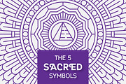 Set of Sacred Symbols and Patterns, an Illustration by Zhurov (Thumbnail 1 of 9)
