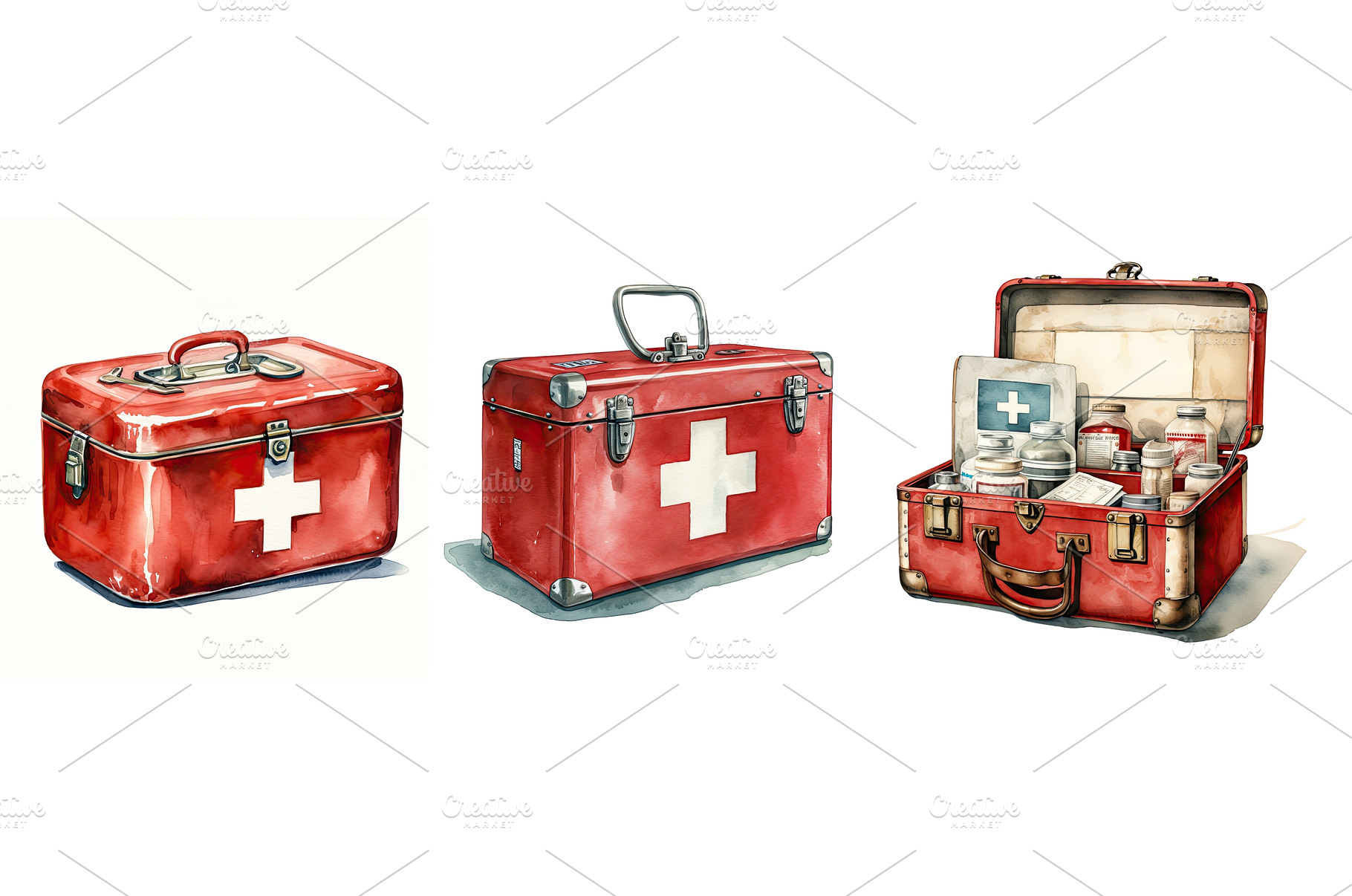 old vintage first aid box ai, a Health & Medical Photo by pikepicture
