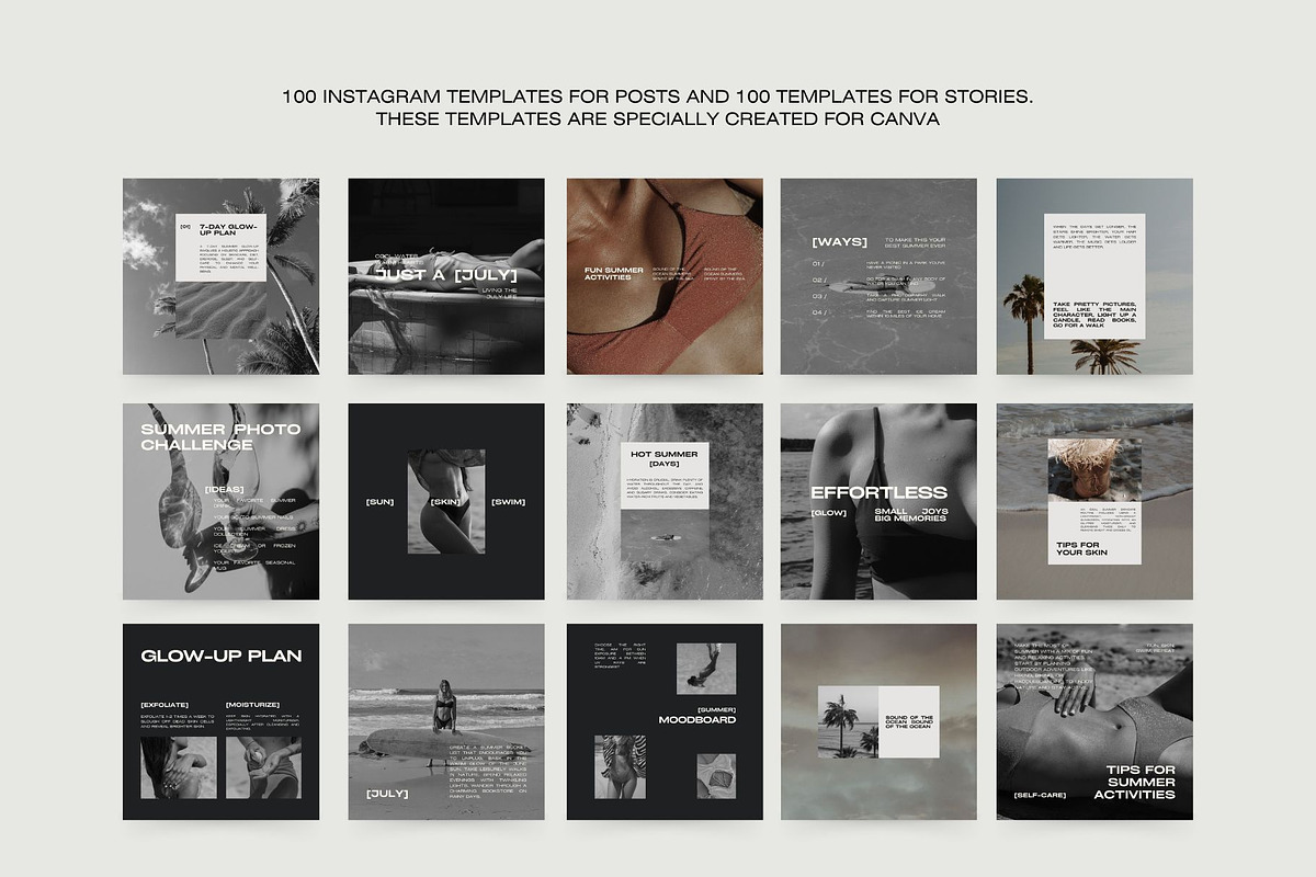 1000 Aesthetic Instagram Templates preview 8