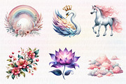 Watercolor baby girl clipart, an Illustration by CreationArt (Thumbnail 4 of 6)