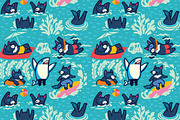 30 Fantasy Seamless Patterns, a Pattern Graphic by PenguinHouse (Thumbnail 6 of 24)