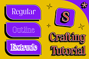 Dincy 3D, a Sans Serif Font by Craft Supply Co. (Thumbnail 2 of 8)