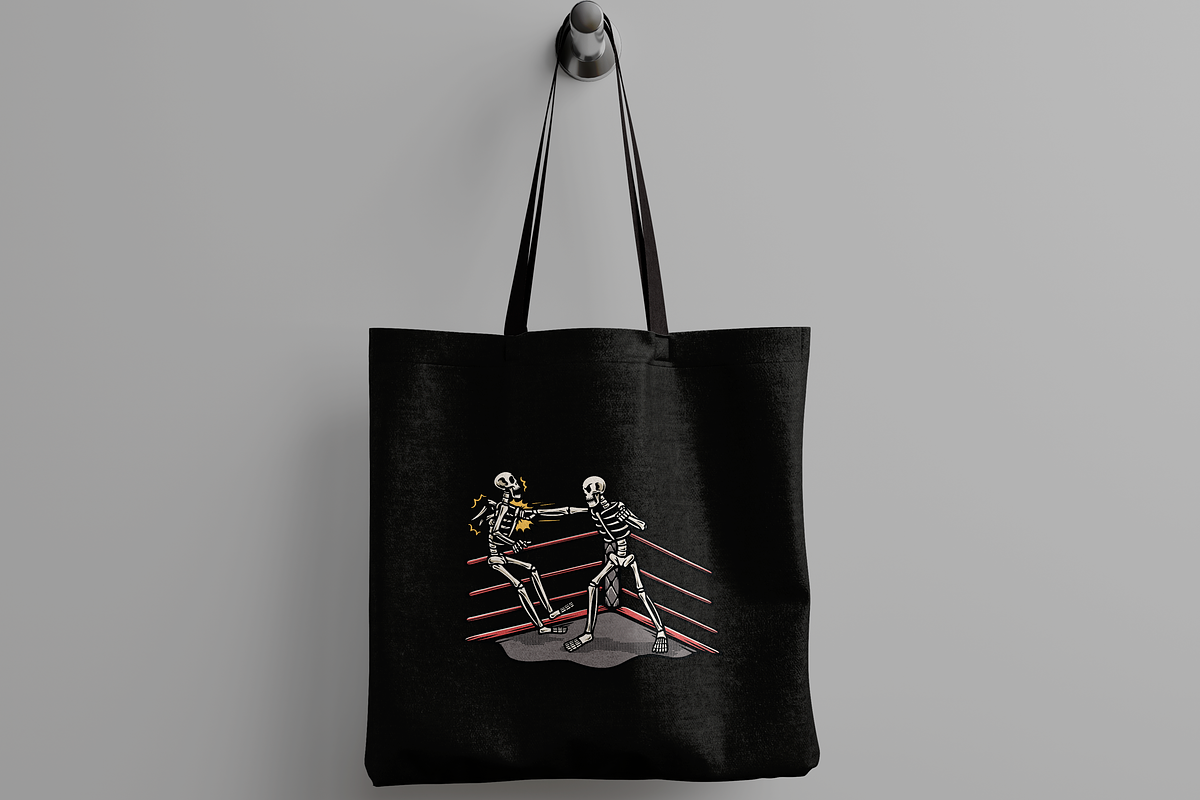 Skeleton Boxing Match, an Object Illustration by nomlimo.com (Photo 2 of 3)