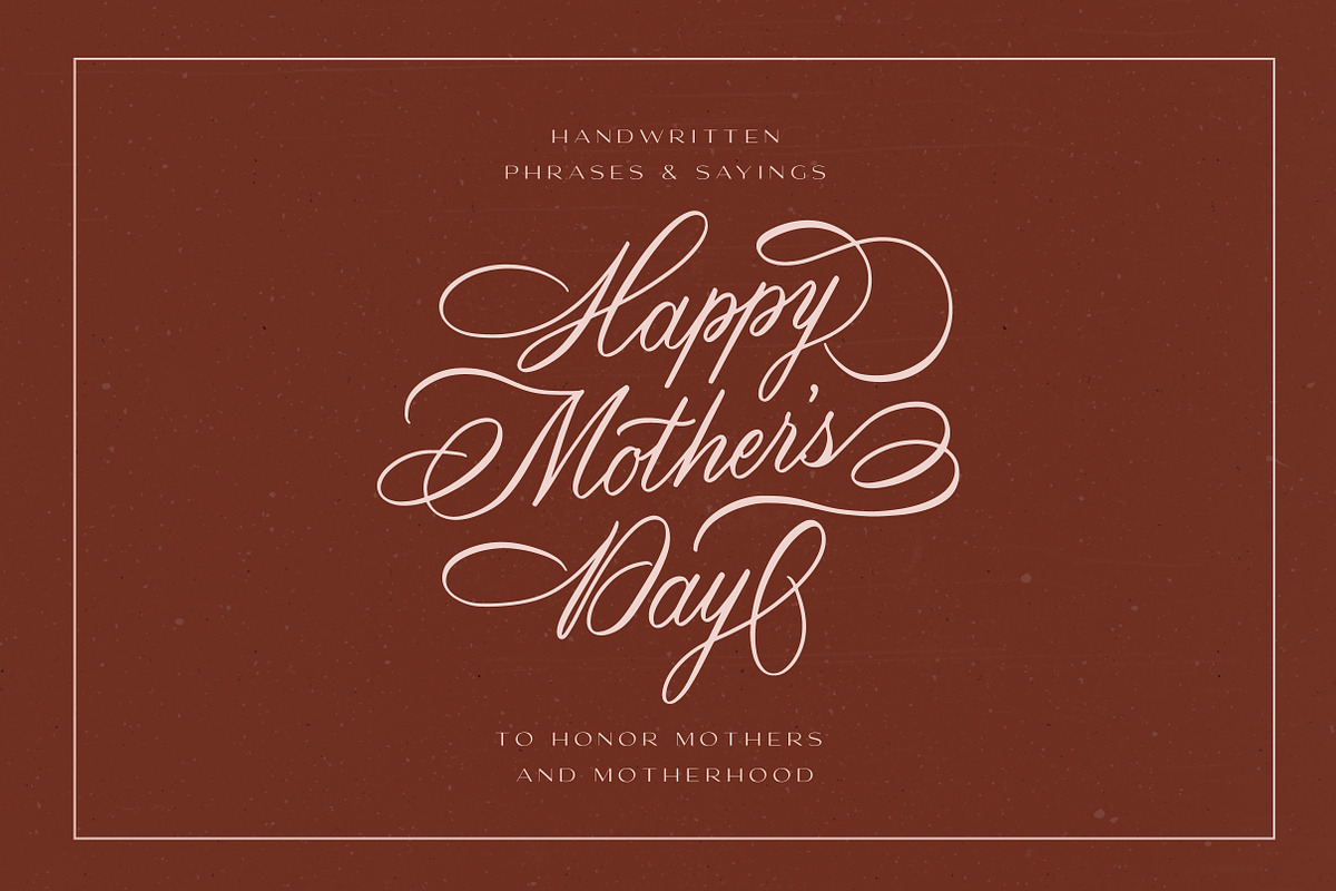 Happy Mother's Day Lettering, an Object Graphic by Type and Graphics Studio (Photo 1 of 13)