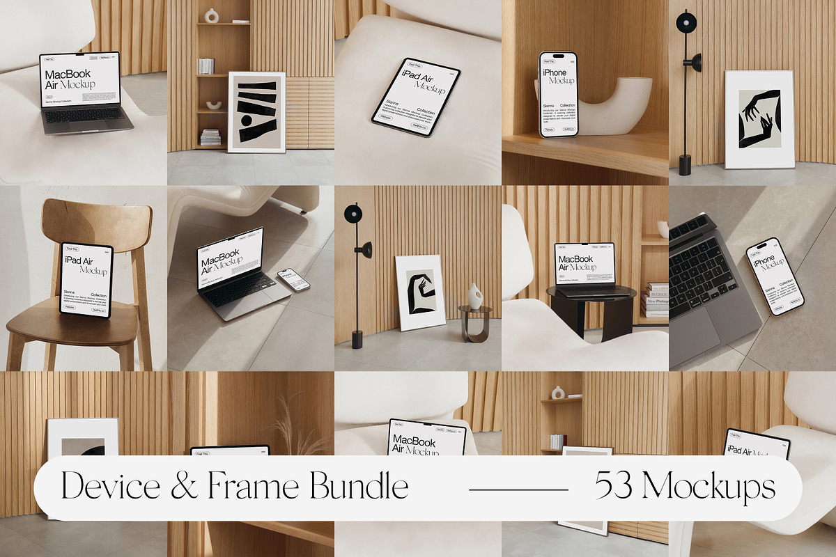 Download Device & Frame Mockup Bundle