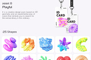 3D Abstract Design LIBRARY, a Graphic by LarysaZabrotskaya (Thumbnail 12 of 24)