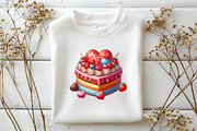Valentine Cake Sublimation Clipart, an Illustration by DreamArtGraphic (Thumbnail 6 of 6)