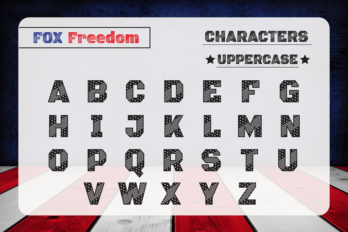 Fox Freedom Font, a Symbol Font by Fox7 By Rattana (Photo 6 of 9)