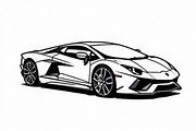 Supercar Silhouette Bundle, an Illustration by Designs_River (Thumbnail 7 of 9)